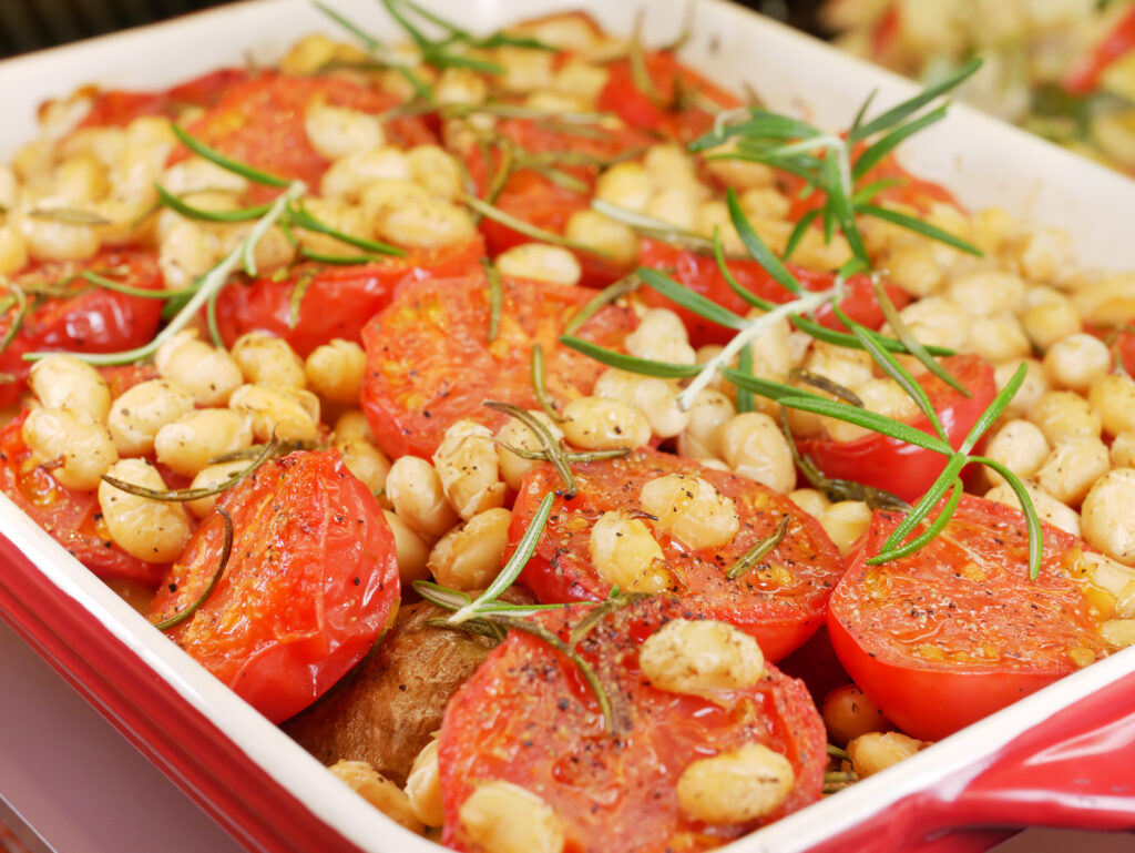 ゆきほまれ大豆と完熟トマトのグリル